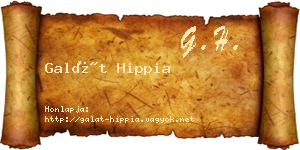 Galát Hippia névjegykártya